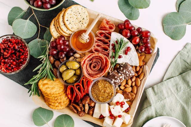 cheese and charcuterie board